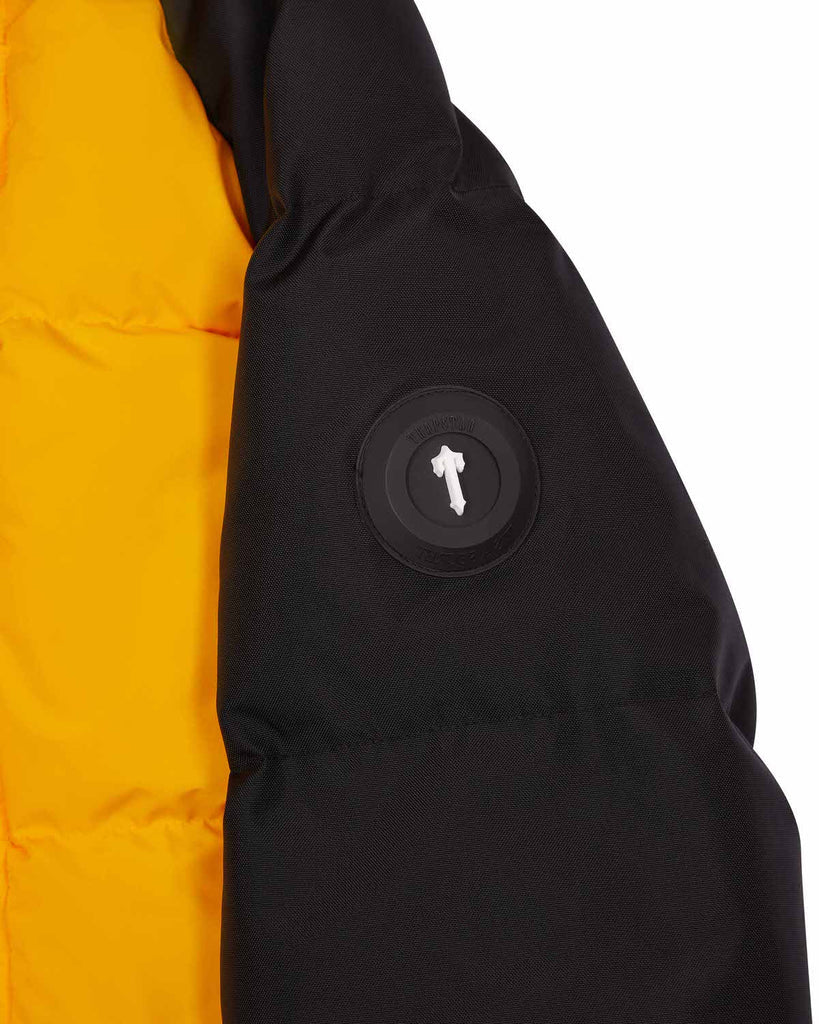 TRAPSTAR IRONGATE ARCH PUFFER JACKET AW23 - YELLOW & BLACK