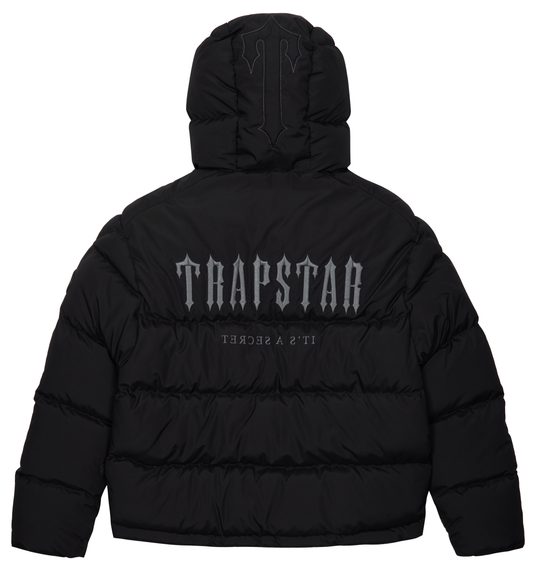 TRAPSTAR DECODED HOODED PUFFER 2.0 - BLACK