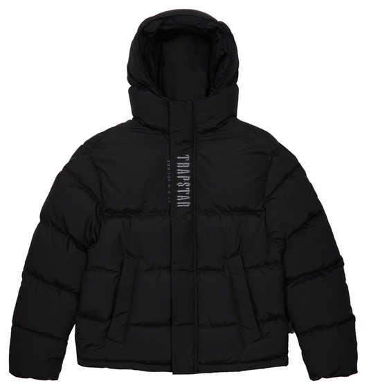 TRAPSTAR DECODED HOODED PUFFER 2.0 - BLACK