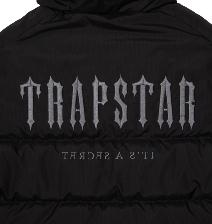 TRAPSTAR DECODED HOODED PUFFER 2.0 - BLACK