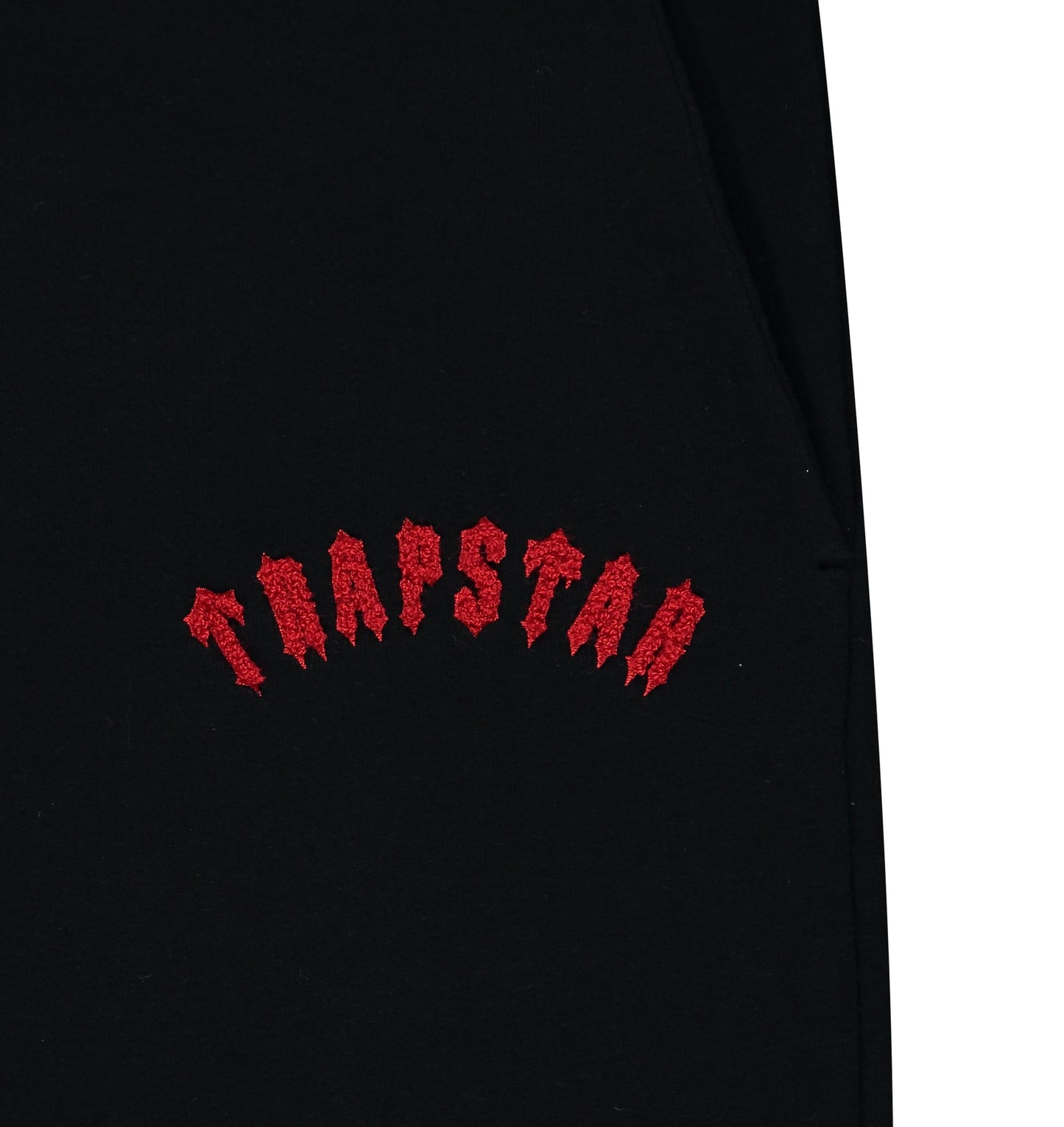 TRAPSTAR IRONGATE ARCH PANEL TRACKSUIT - RED & BLACK