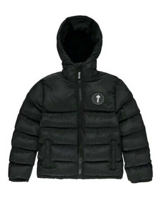 TRAPSTAR IRONGATE HOODED JACKET AW20 - BLACK AND WHITE