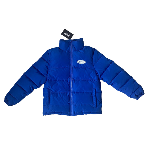 TRAPSTAR HYPERDRIVE 2.0 PUFFER JACKET - BLUE & WHITE