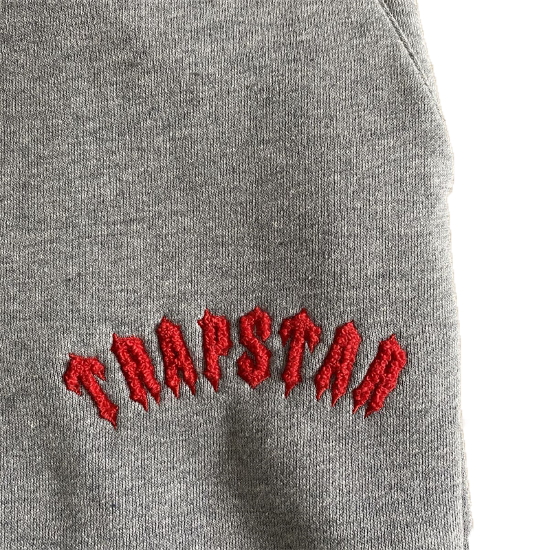 TRAPSTAR IRONGATE ARCH PANEL TRACKSUIT - RED & GREY