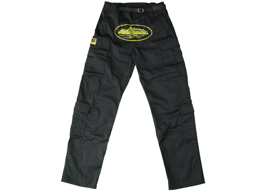 CORTEIZ GUERILLAZ CARGO PANTS - BLACK & YELLOW