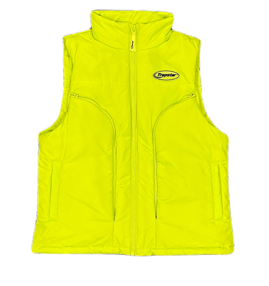 TRAPSTAR HYPERDRIVE GILET -  LIME & BLACK