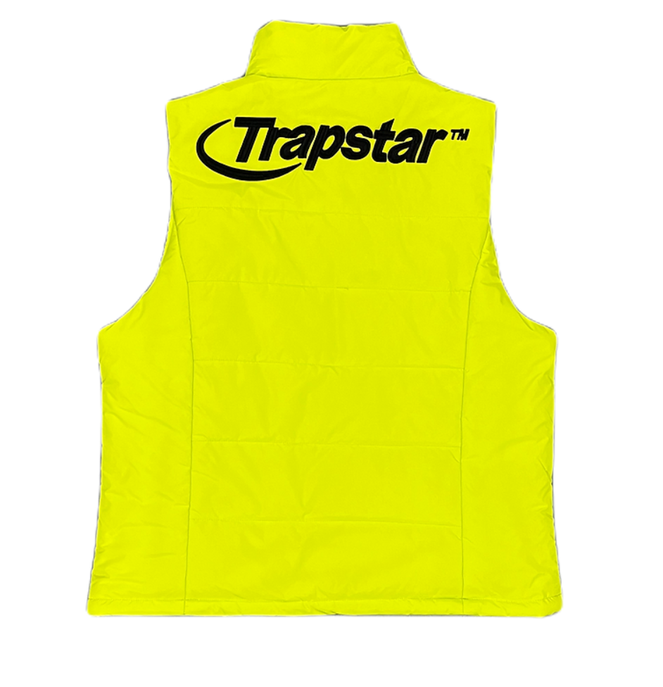 TRAPSTAR HYPERDRIVE GILET -  LIME & BLACK