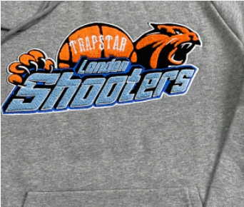 TRAPSTAR SHOOTERS HOODED TRACKSUIT - GREY & ORANGE & BLUE