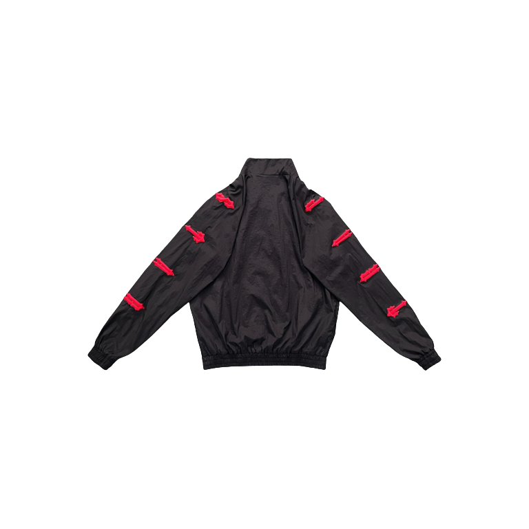 TRAPSTAR IRONGATE SHELL TRACKSUIT 2.0 – BLACK & RED