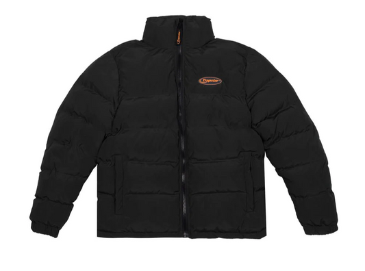 TRAPSTAR HYPERDRIVE PUFFER JACKET - BLACK & ORANGE