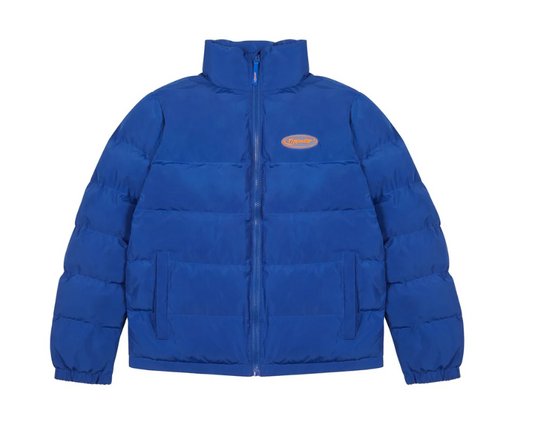 TRAPSTAR HYPERDRIVE PUFFER JACKET - BLUE & ORANGE