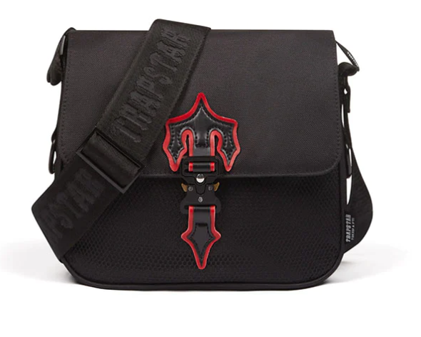 TRAPSTAR IRONGATE CROSS-BODY BAG 2.0 - RED & BLACK