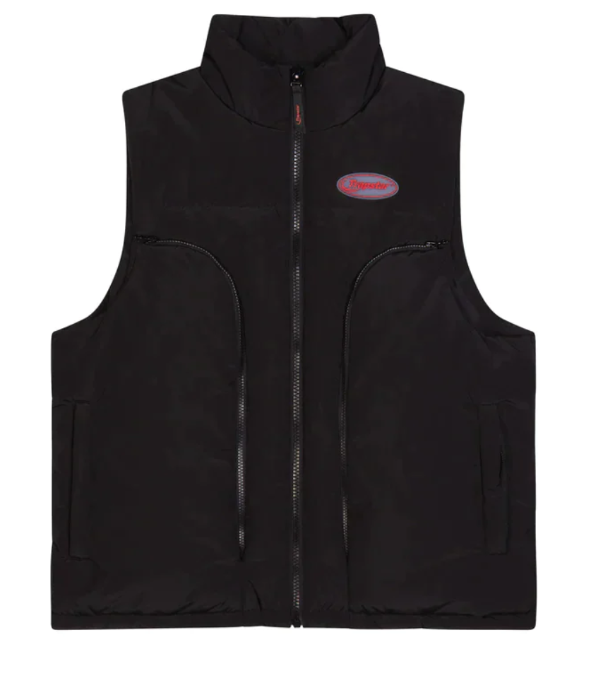 TRAPSTAR HYPERDRIVE GILET -  BLACK & RED