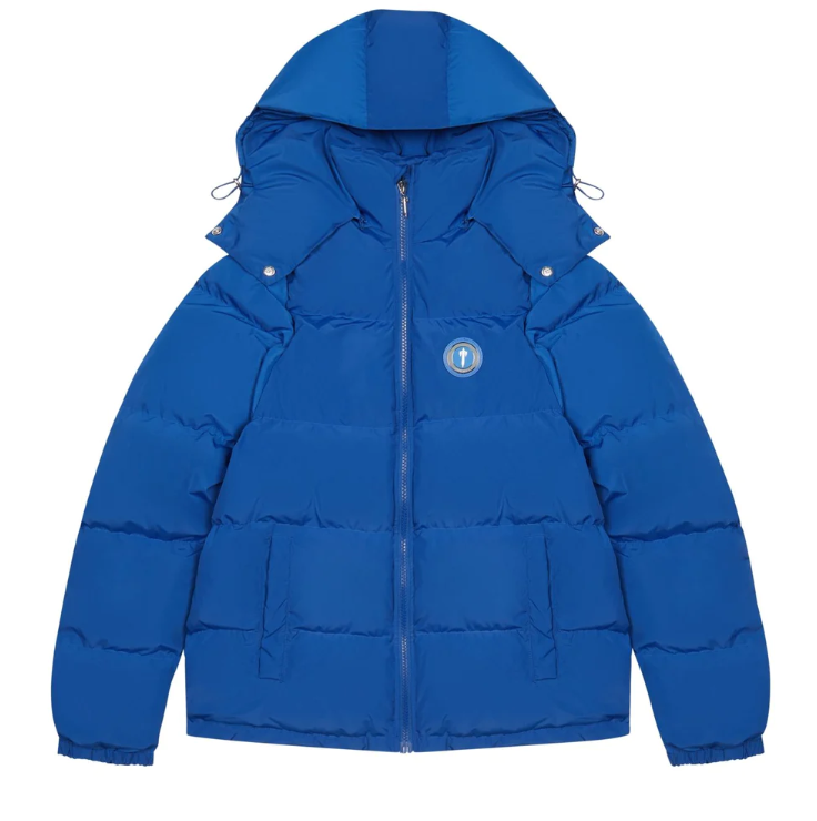 TRAPSTAR IRONGATE JACKET DETACHABLE HOOD - BLUE